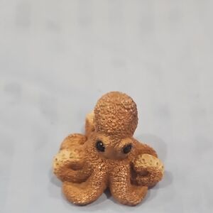 Cute Brown Octopus Figurine